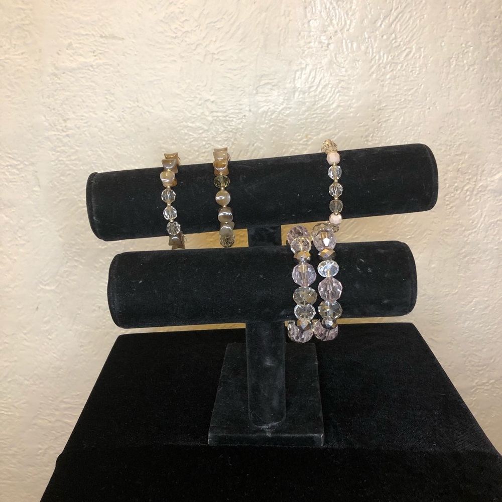 Chico’s Crystal Beaded Bracelet Bundle (4 Pieces)